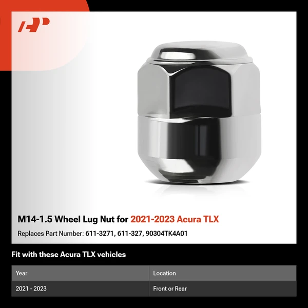 M14-1.5 Wheel Lug Nut for 2021-2023 Acura TLX