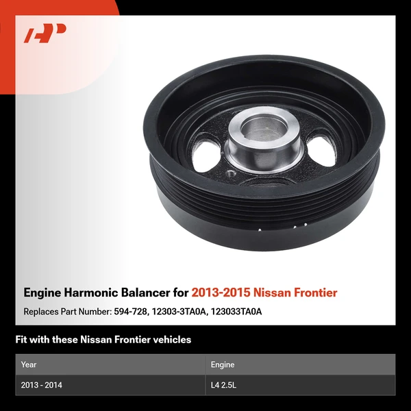 Engine Harmonic Balancer for 2013-2015 Nissan Frontier