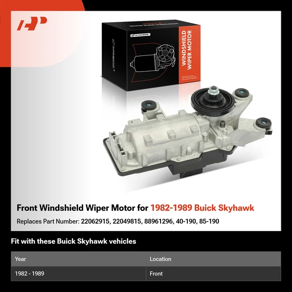 Front Windshield Wiper Motor for 1982-1989 Buick Skyhawk
