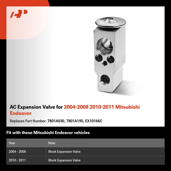 AC Expansion Valve for 2004-2008 2010-2011 Mitsubishi Endeavor
