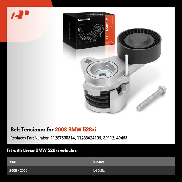 Belt Tensioner for 2008 BMW 528xi