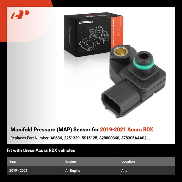 Manifold Pressure (MAP) Sensor for 2019-2021 Acura RDX