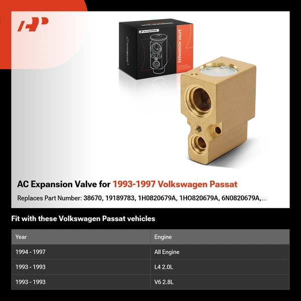 AC Expansion Valve for 1993-1997 Volkswagen Passat