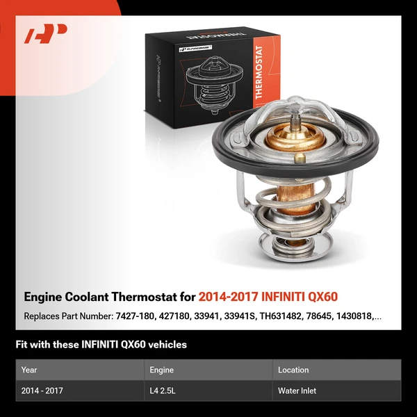 Engine Coolant Thermostat for 2014-2017 INFINITI QX60