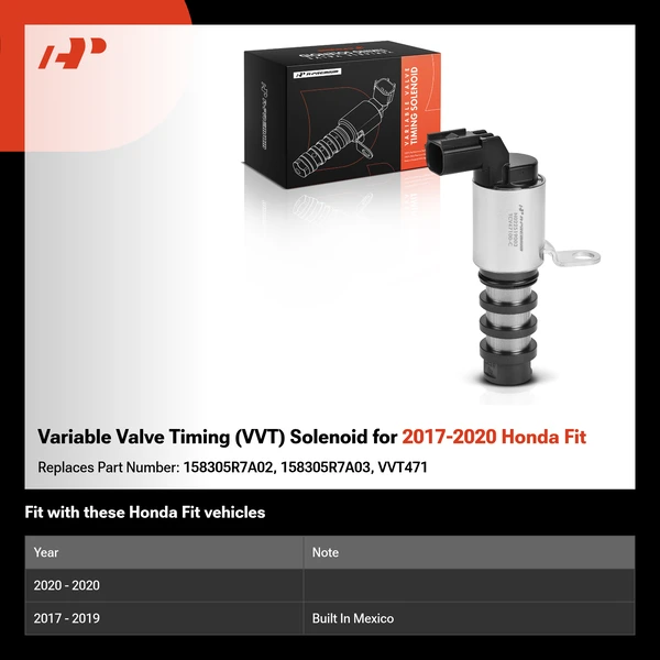 Variable Valve Timing (VVT) Solenoid for 2017-2020 Honda Fit