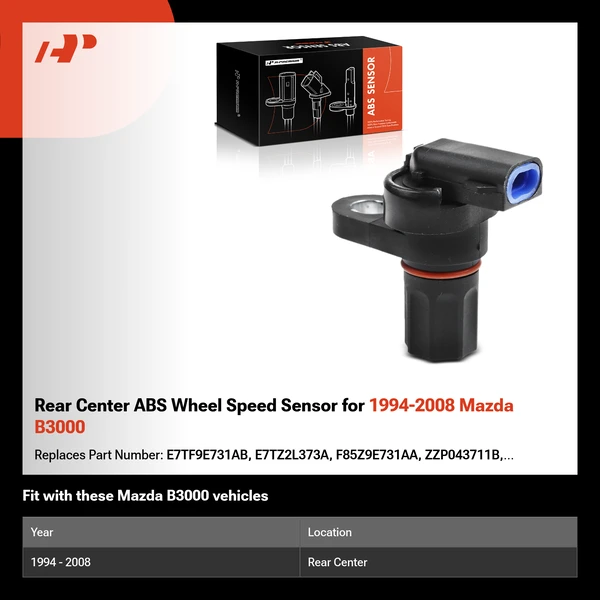 Rear Center ABS Wheel Speed Sensor for 1994-2008 Mazda B3000