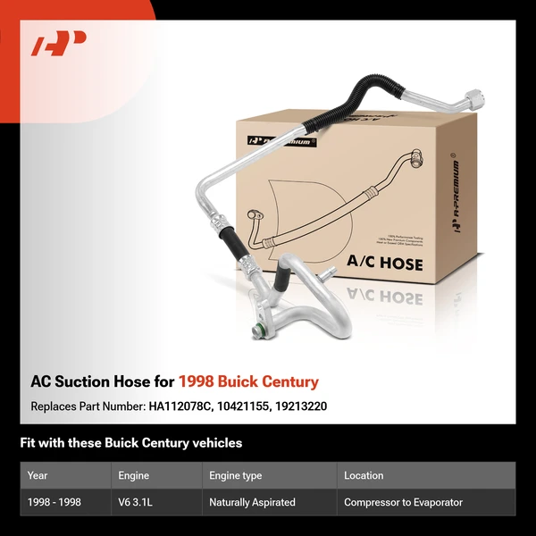 AC Suction Hose for 1998 Buick Century