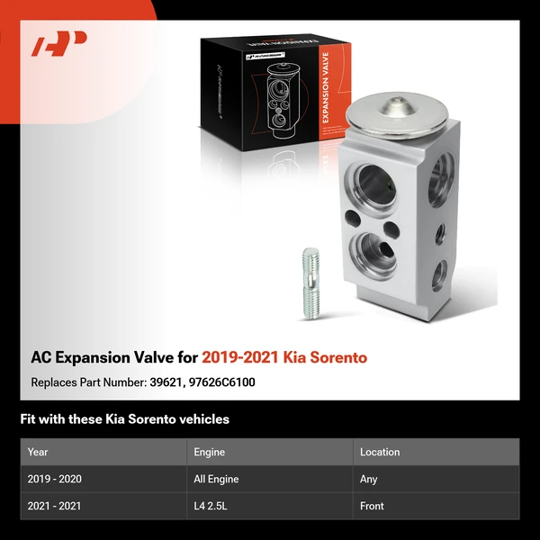 AC Expansion Valve for 2019-2021 Kia Sorento