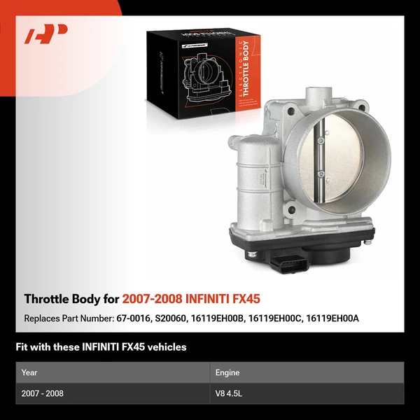 Throttle Body for 2007-2008 INFINITI FX45