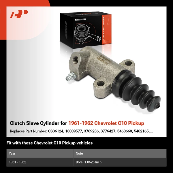 Clutch Slave Cylinder for 1961-1962 Chevrolet C10 Pickup