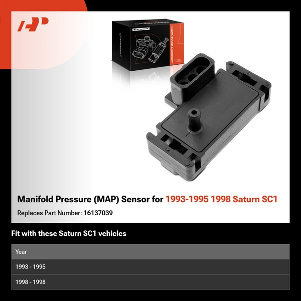 Manifold Pressure (MAP) Sensor for 1993-1995 1998 Saturn SC1