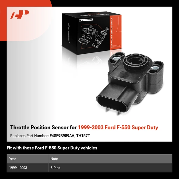 Throttle Position Sensor for 1999-2003 Ford F-550 Super Duty