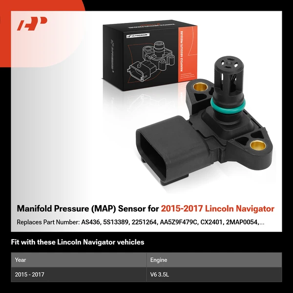 Manifold Pressure (MAP) Sensor for 2015-2017 Lincoln Navigator