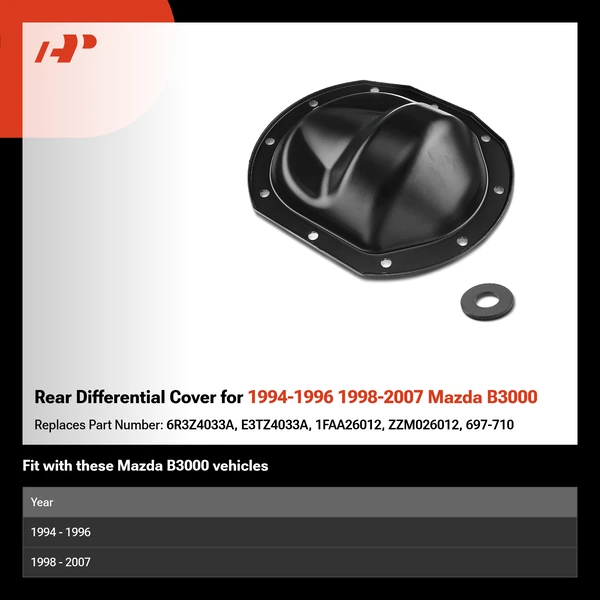Rear Differential Cover for 1994-1996 1998-2007 Mazda B3000