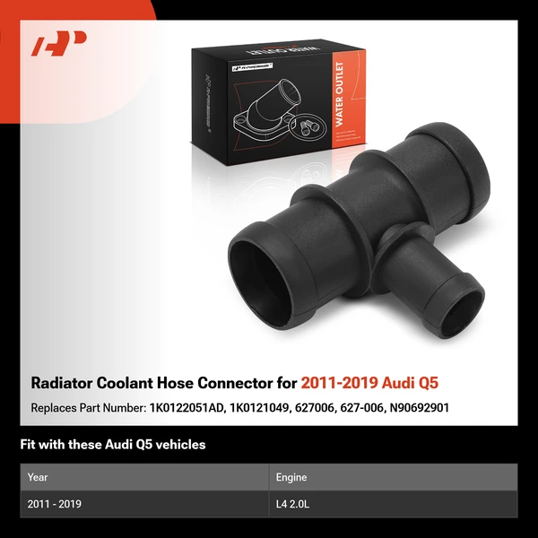 Radiator Coolant Hose Connector for 2011-2019 Audi Q5