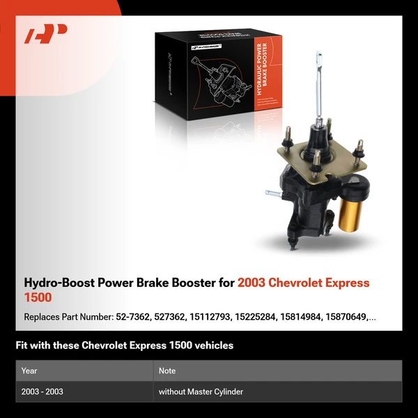 Hydro-Boost Power Brake Booster for 2003 Chevrolet Express 1500