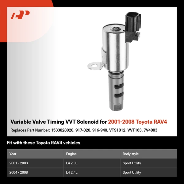 Variable Valve Timing VVT Solenoid for 2001-2008 Toyota RAV4