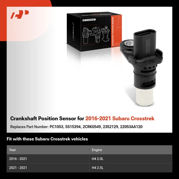 Crankshaft Position Sensor for 2016-2021 Subaru Crosstrek