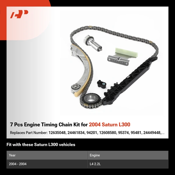 7 Pcs Engine Timing Chain Kit for 2004 Saturn L300
