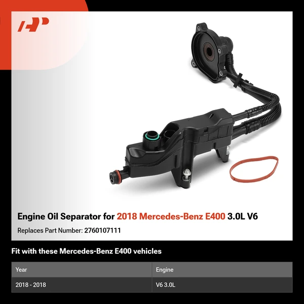 Engine Oil Separator for 2018 Mercedes-Benz E400 3.0L V6
