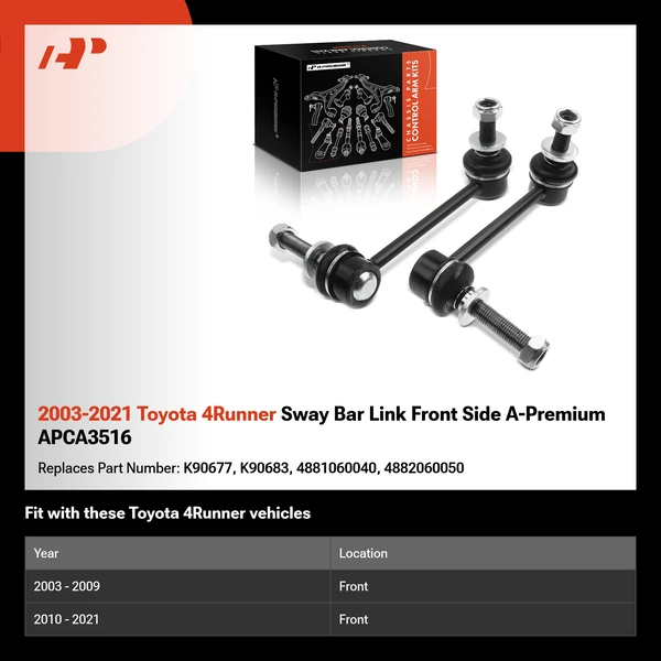2003-2021 Toyota 4Runner Sway Bar Link Front Side A-Premium APCA3516