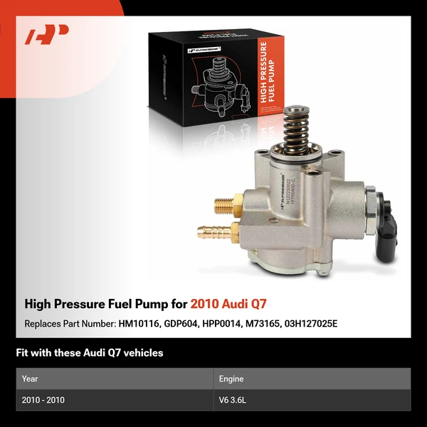 High Pressure Fuel Pump for 2010 Audi Q7