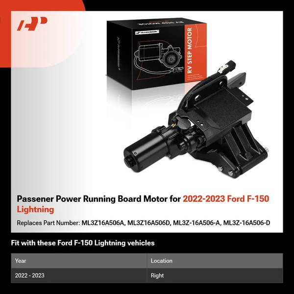 Passener Power Running Board Motor for 2022-2023 Ford F-150 Lightning