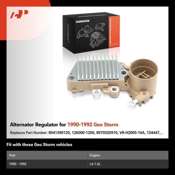 Alternator Regulator for 1990-1992 Geo Storm