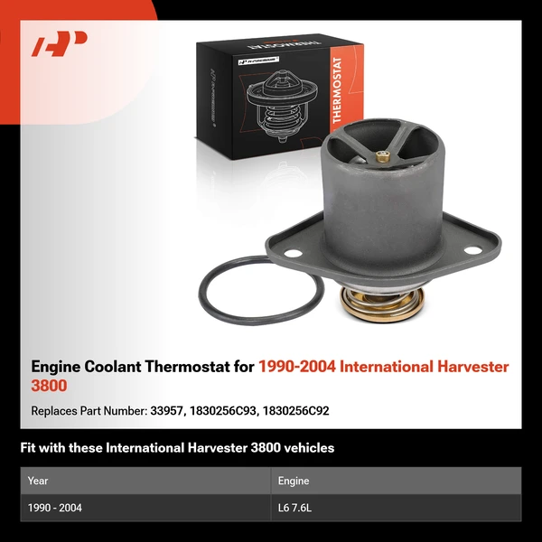 Engine Coolant Thermostat for 1990-2004 International Harvester 3800