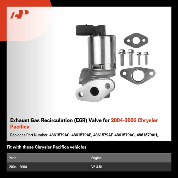 Exhaust Gas Recirculation (EGR) Valve for 2004-2006 Chrysler Pacifica