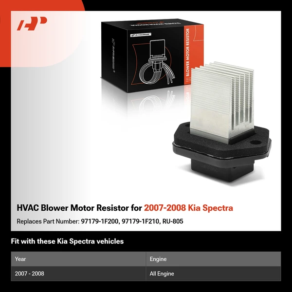 HVAC Blower Motor Resistor for 2007-2008 Kia Spectra