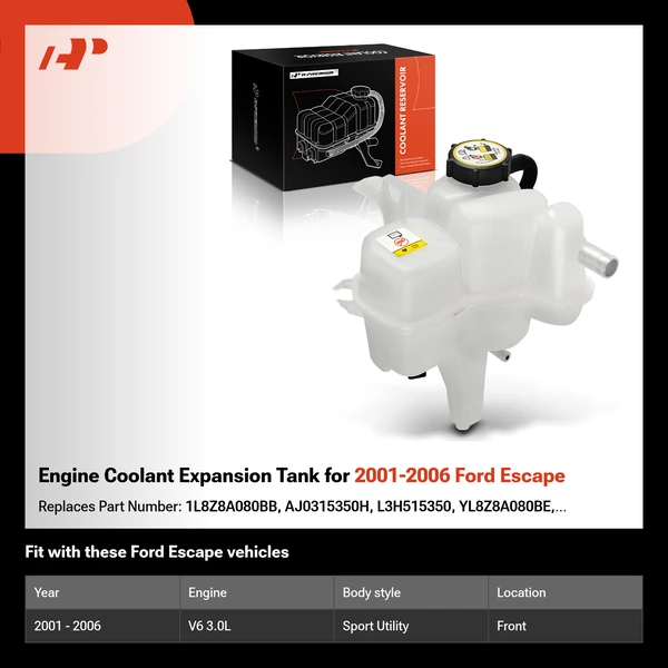 Engine Coolant Expansion Tank for 2001-2006 Ford Escape