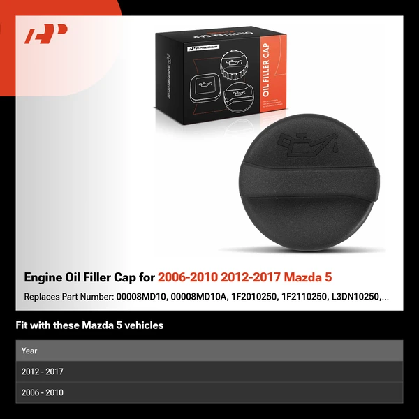 Engine Oil Filler Cap for 2006-2010 2012-2017 Mazda 5