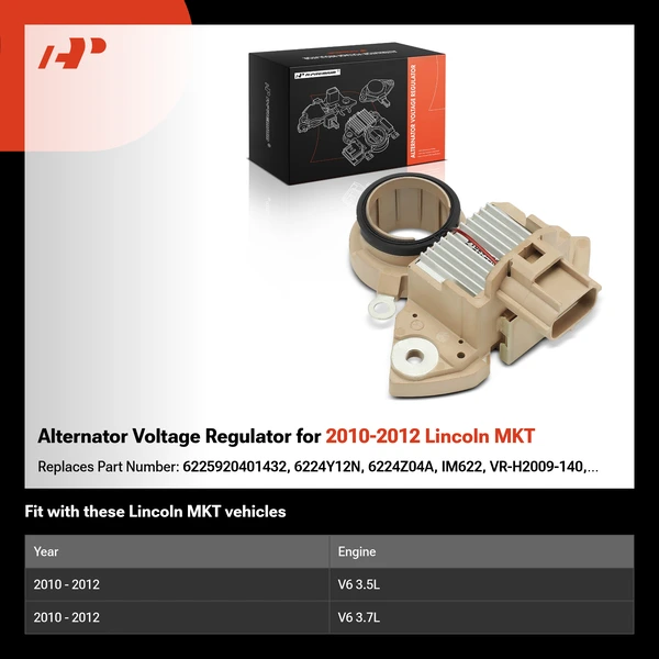 Alternator Voltage Regulator for 2010-2012 Lincoln MKT