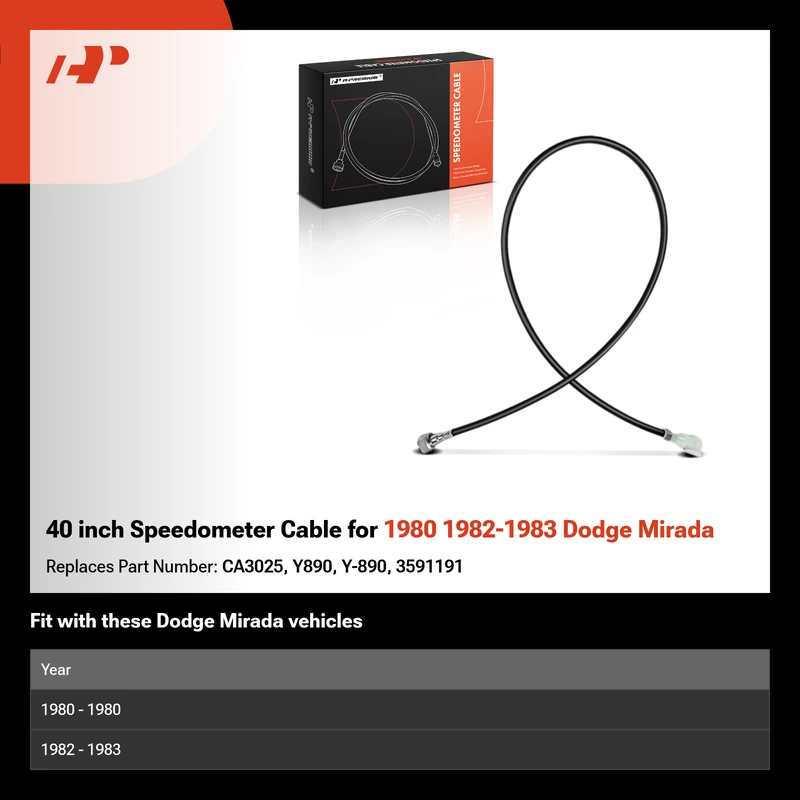 40 inch Speedometer Cable for 1980 1982-1983 Dodge Mirada