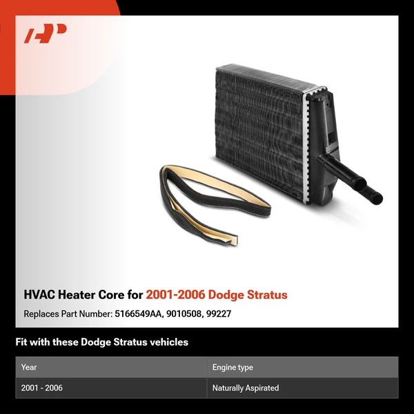 HVAC Heater Core for 2001-2006 Dodge Stratus