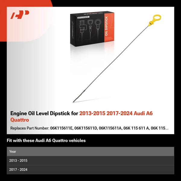 Engine Oil Level Dipstick for 2013-2015 2017-2024 Audi A6 Quattro