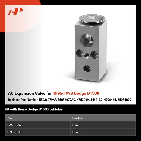 AC Expansion Valve for 1995-1998 Dodge B1500