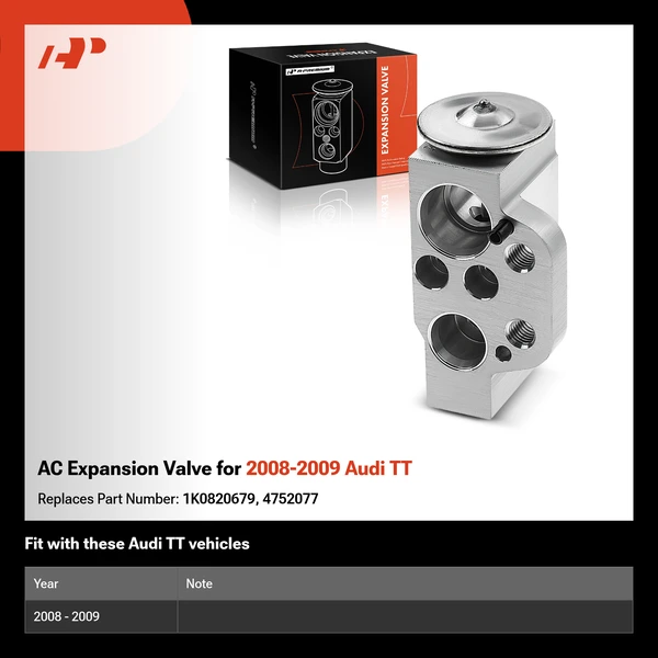 AC Expansion Valve for 2008-2009 Audi TT