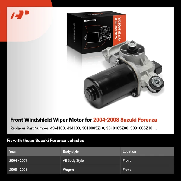 Front Windshield Wiper Motor for 2004-2008 Suzuki Forenza