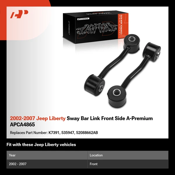 2002-2007 Jeep Liberty Sway Bar Link Front Side A-Premium APCA4865