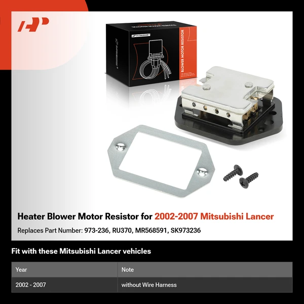 Heater Blower Motor Resistor for 2002-2007 Mitsubishi Lancer