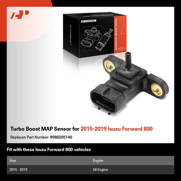 Turbo Boost MAP Sensor for 2015-2019 Isuzu Forward 800