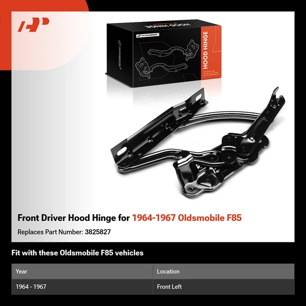 Front Driver Hood Hinge for 1964-1967 Oldsmobile F85