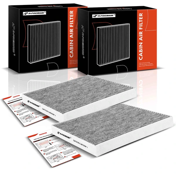 2 Pcs Activated Carbon Cabin Air Filter for Kia Optima 16-20 Hyundai Sonata 16-19