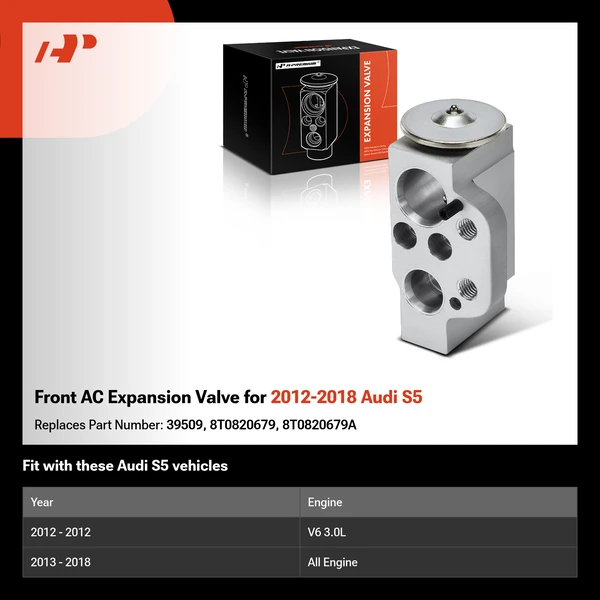 Front AC Expansion Valve for 2012-2018 Audi S5