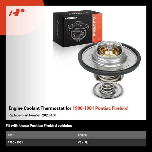 Engine Coolant Thermostat for 1980-1981 Pontiac Firebird