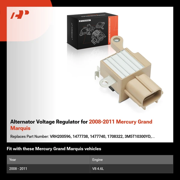 Alternator Voltage Regulator for 2008-2011 Mercury Grand Marquis