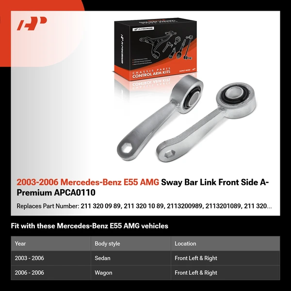 2003-2006 Mercedes-Benz E55 AMG Sway Bar Link Front Side A-Premium APCA0110