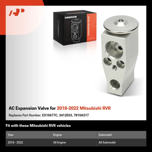 AC Expansion Valve for 2018-2022 Mitsubishi RVR
